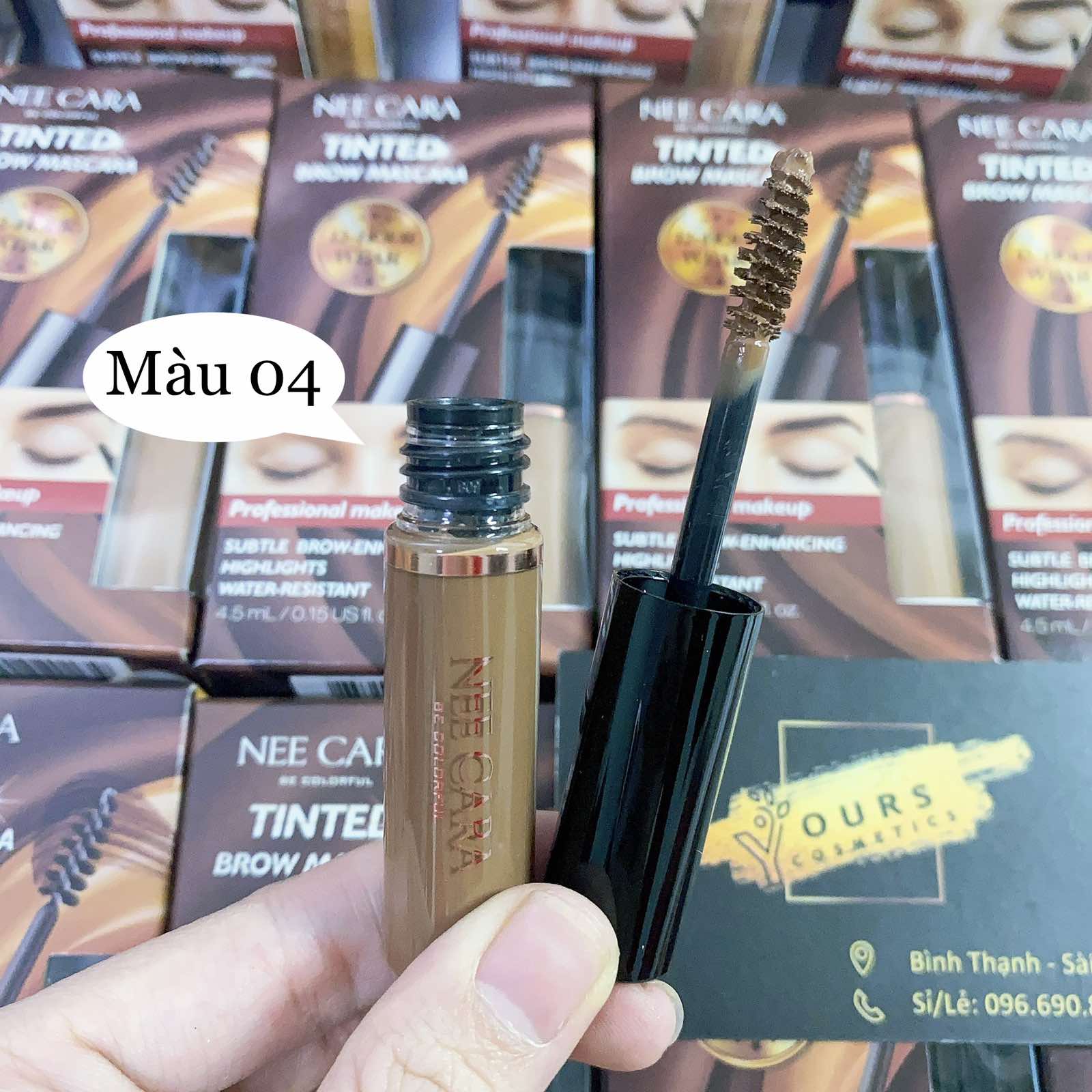 [Hàng Thanh Lý - Date T1/2025] Mascara Chân Mày Nee Cara Tinted Brow Mascara N590