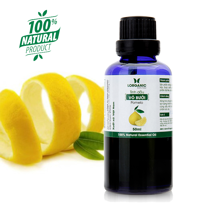 [HCM]Tinh dầu vỏ bưởi nguyên chất Lorganic 50ml