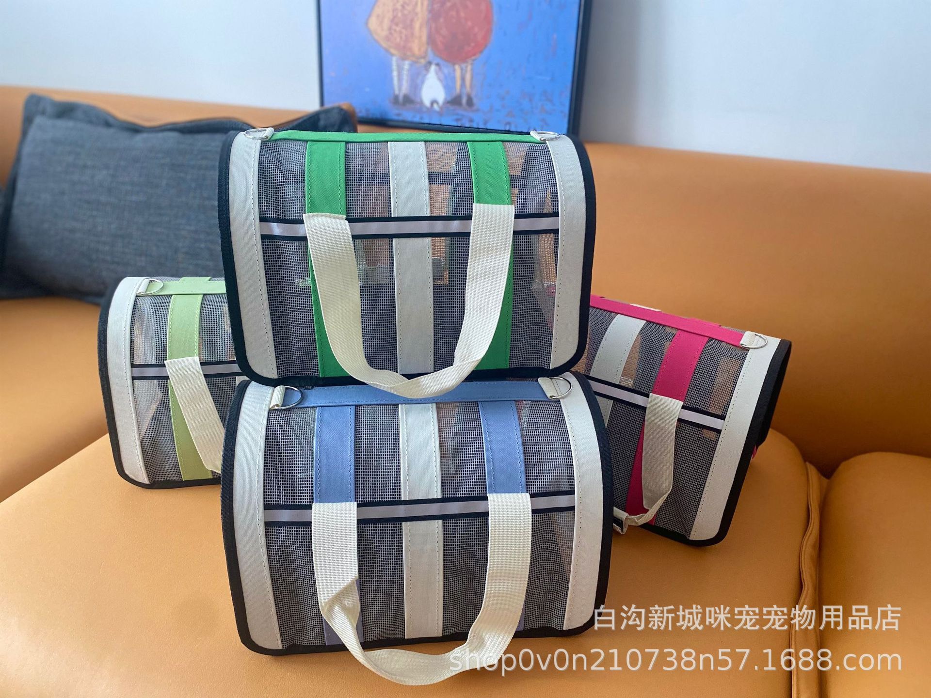 Túi lưới vận chuyển chó mèo, thú cưng - size S, L