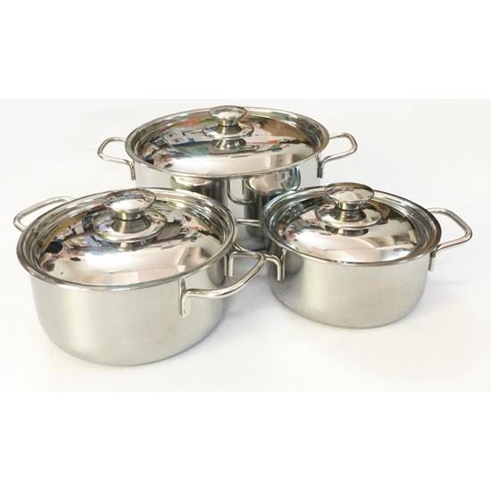 Bộ 3 Nồi Inox Sharp dùng được trên bếp từ