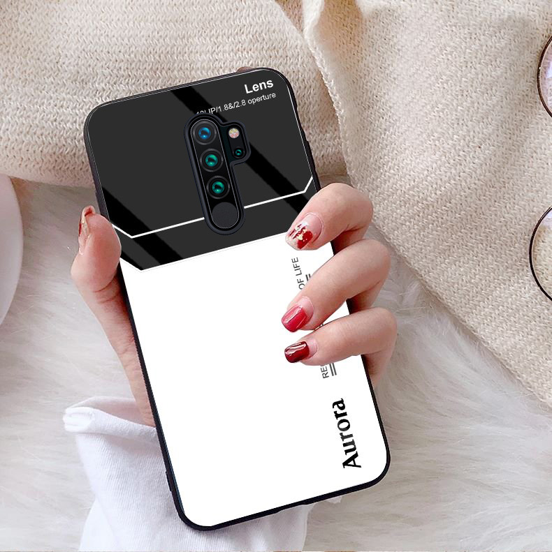 Ốp lưng xiaomi redmi note 8 pro, redmi 9 mặt kính gương sáng bóng cao cấp