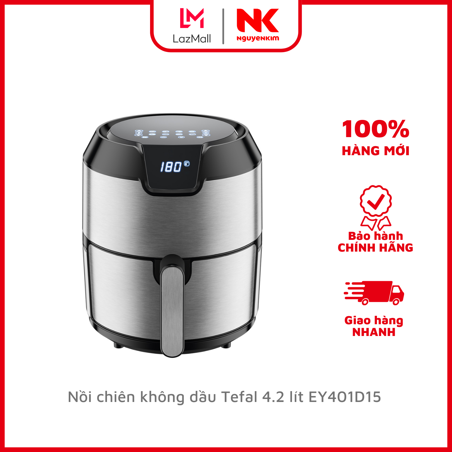 Nồi chiên không dầu Tefal 4.2 lít EY401D15