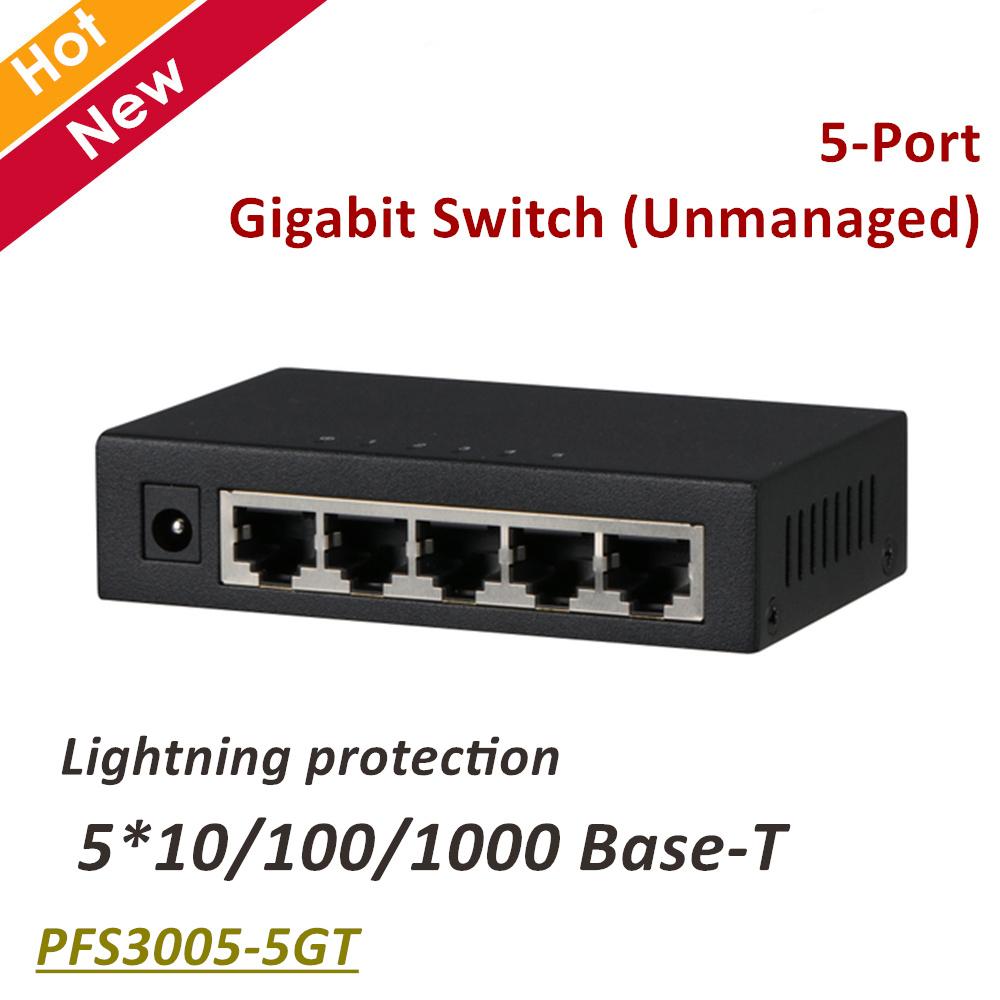 Switch  Layer 2 unmanaged 5 cổng Gigabit DAHUA PFS3005-5GT