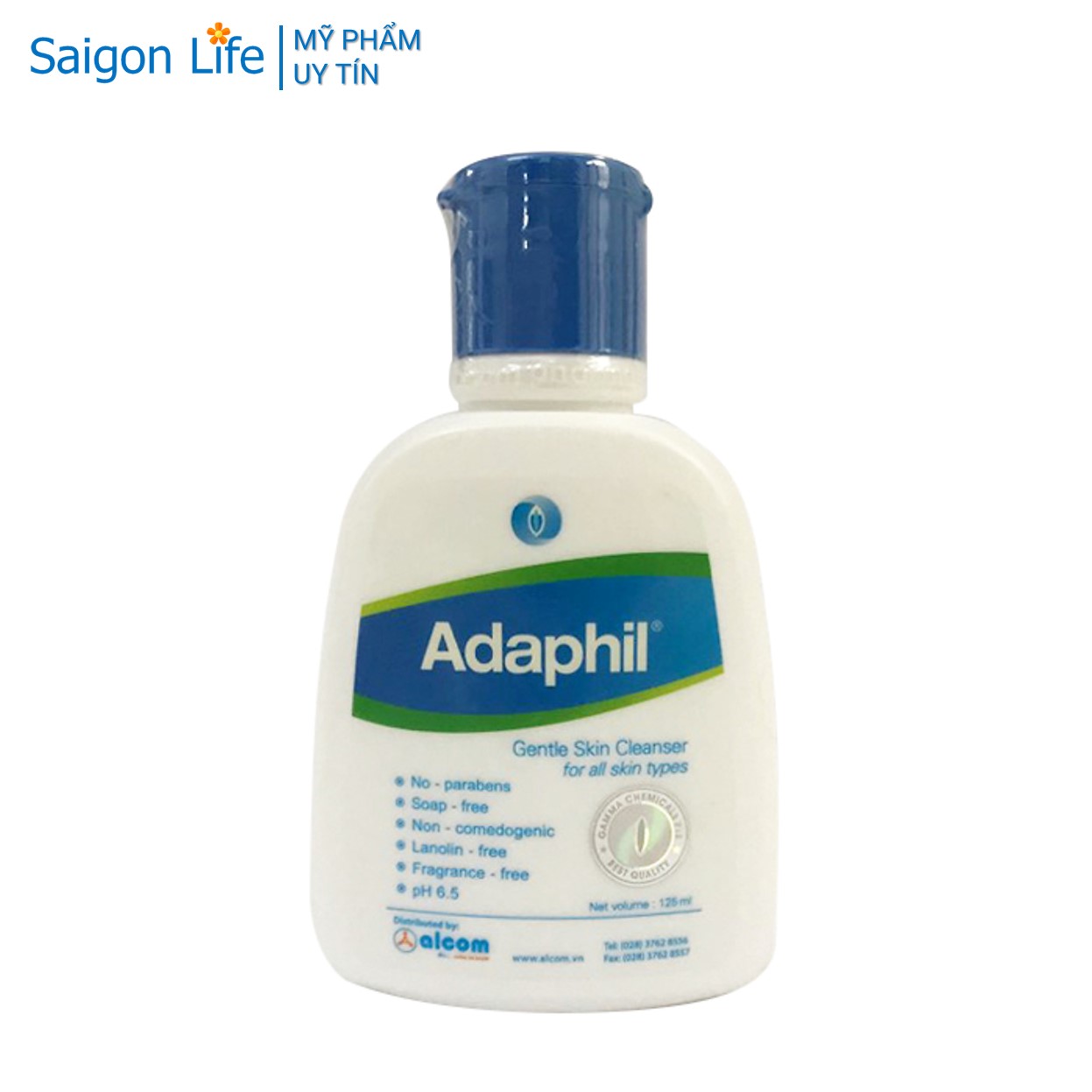 Sữa rửa mặt và toàn thân cao cấp Gamma Adaphil Gentle Skin Cleanser 125ml