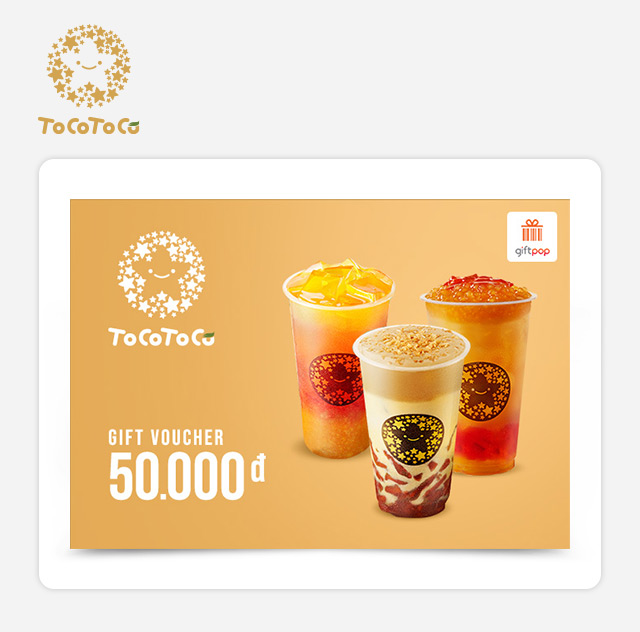 [Giftpop] Phiếu quà tặng ToCoToCo 50K