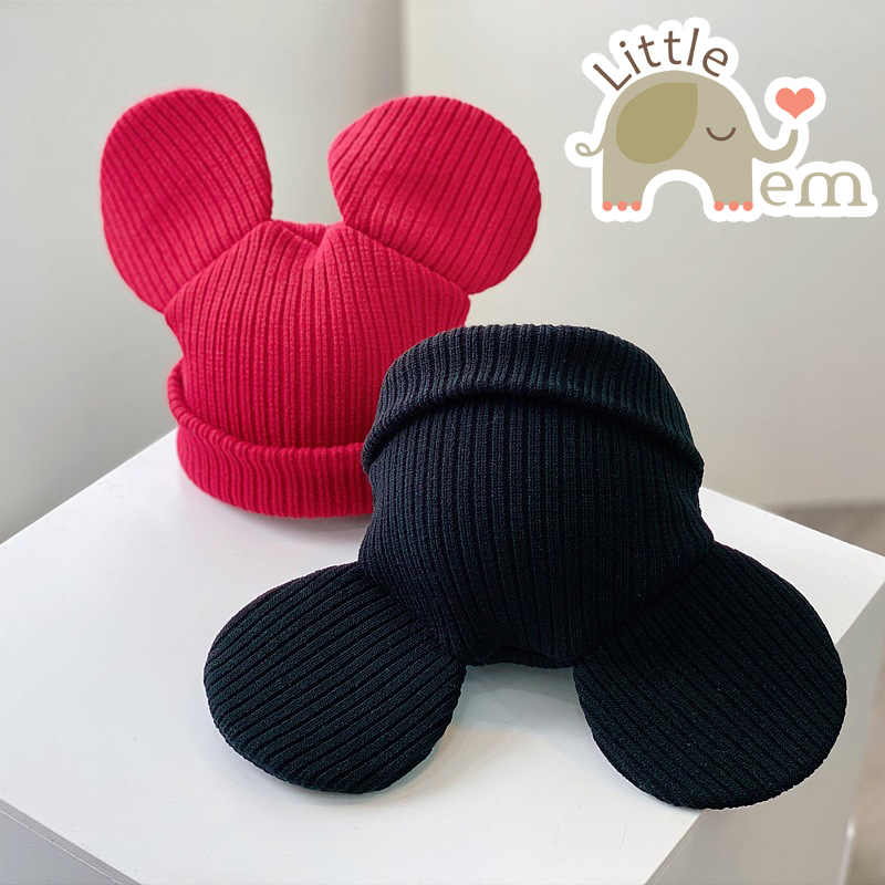 Mũ bé trai/ bé gái kiểu dáng Hàn Quốc - Mickey len