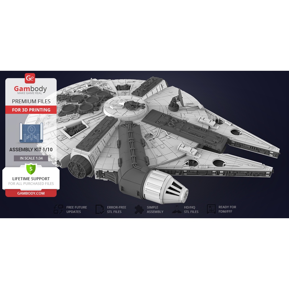 File in 3D Millennium Falcon - Star Wars