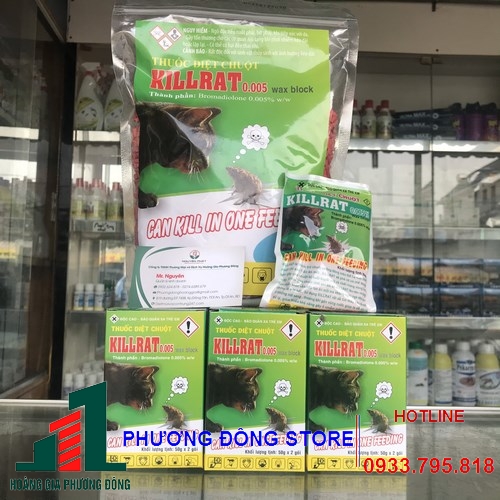 Thuốc diệt chuột dạng cốm hiệu quả Killrat - gói 40g