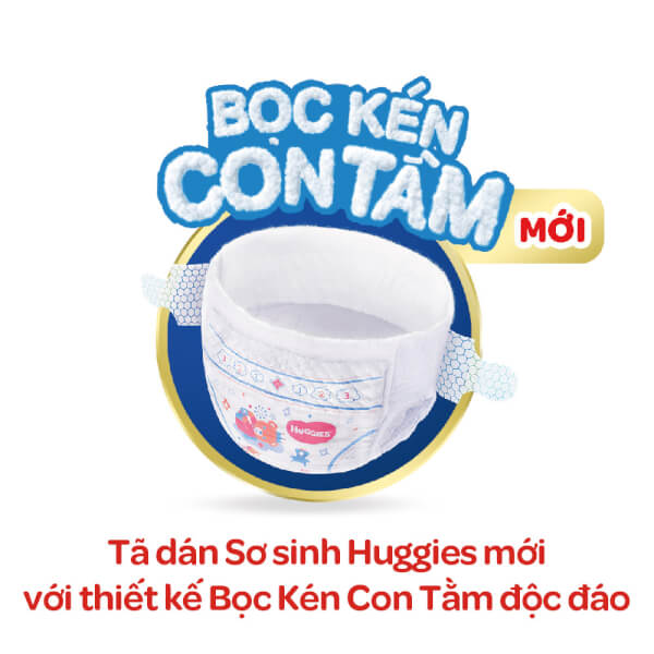 Tã dán sơ sinh Huggies S56