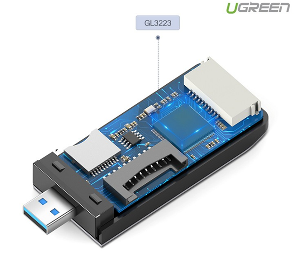 Đầu đọc thẻ USB 3.0 hỗ trợ SD/TF/CF/MS Ugreen 50541