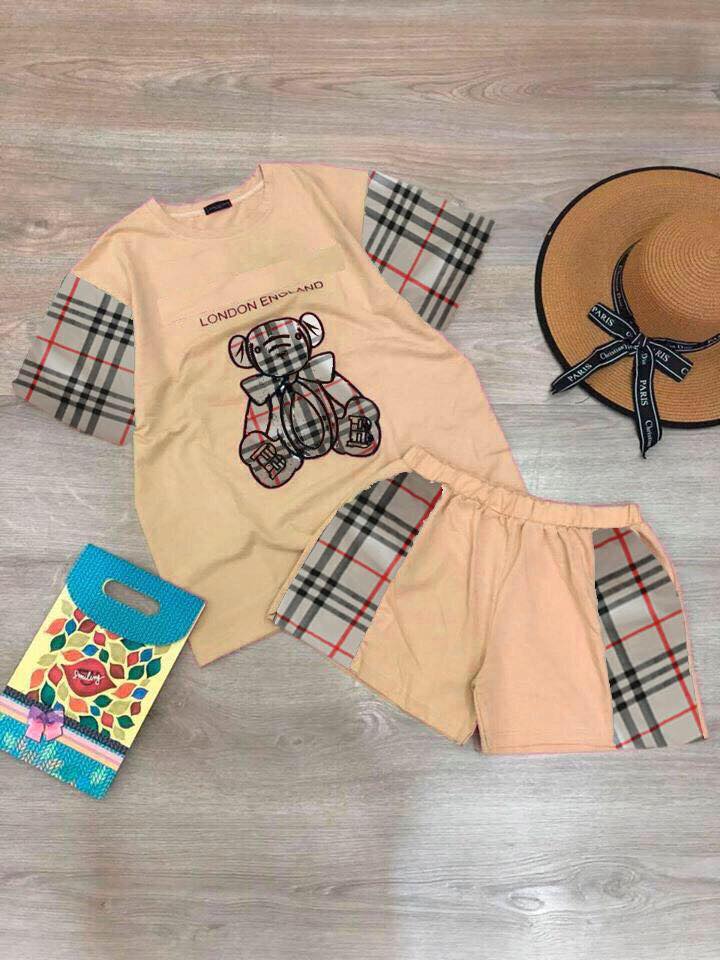 Set bộ đùi thời trang thiêu gấu siêu xinh