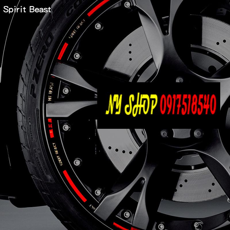 TEM DÁN VÀNH SPIRIT PHẢN QUANG DÁN OTO XE MÁY ( MẪU L1)