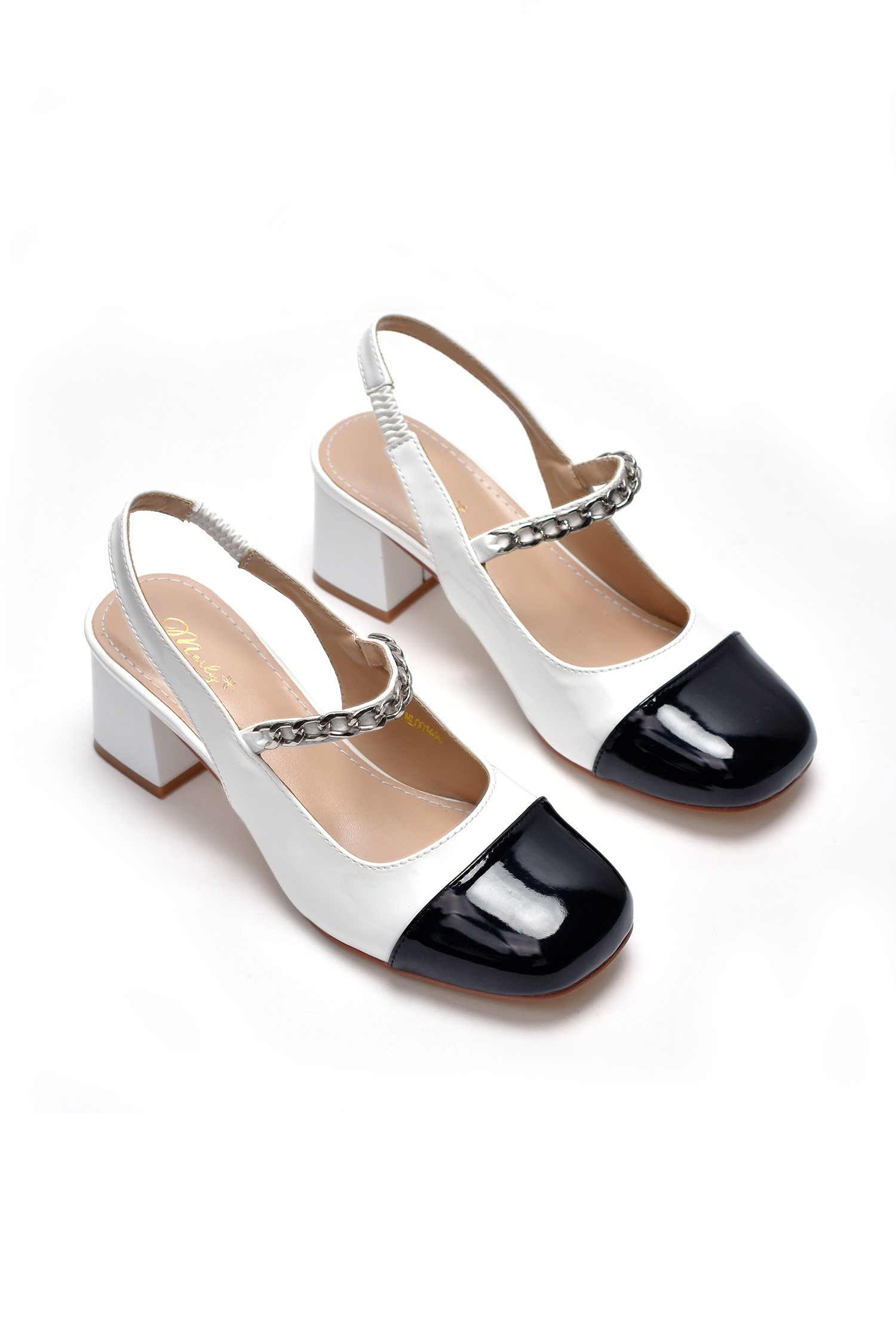 Giày Slingback cao gót Merly 1498, Giày Sandal Nữ Size Lớn