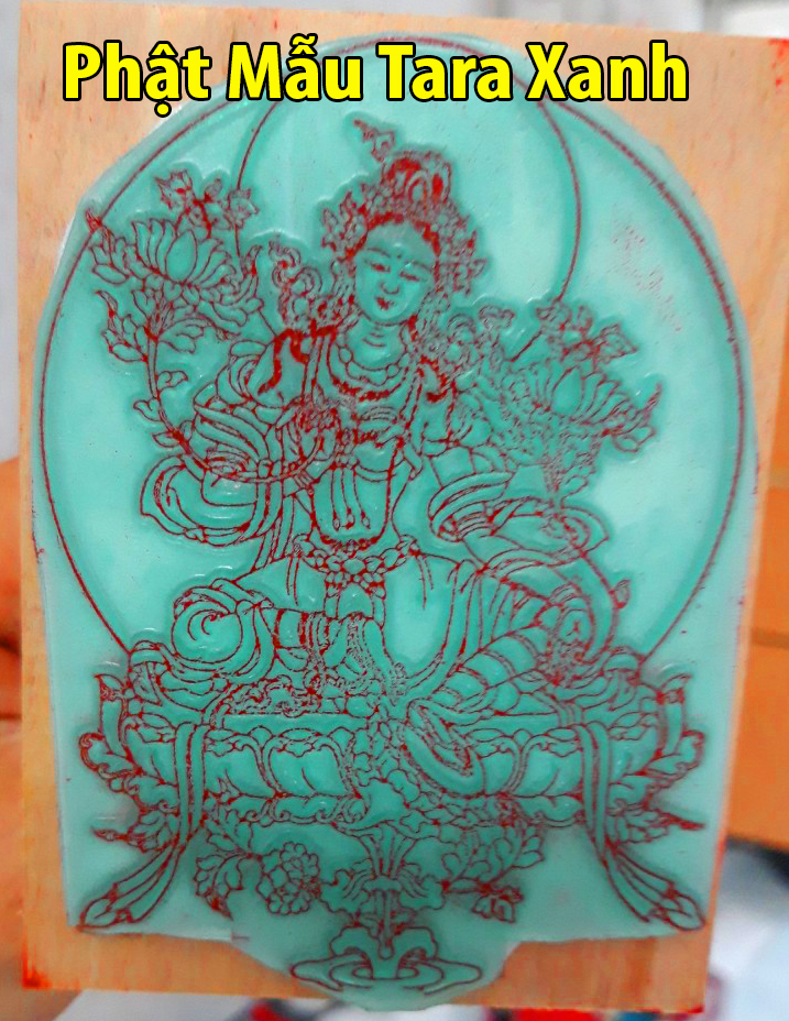 Con dấu Phật giáo: Phật mẫu Tara Xanh