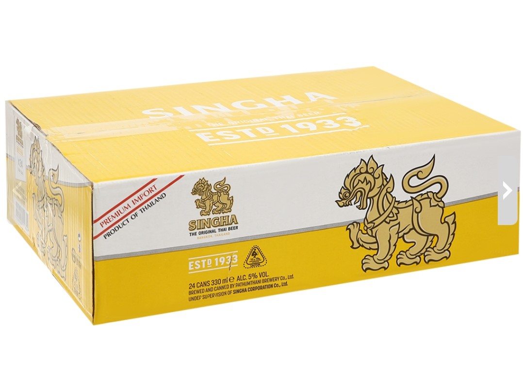 [HCM]Bia Singha nhập khẩu 24 lon x 330ml