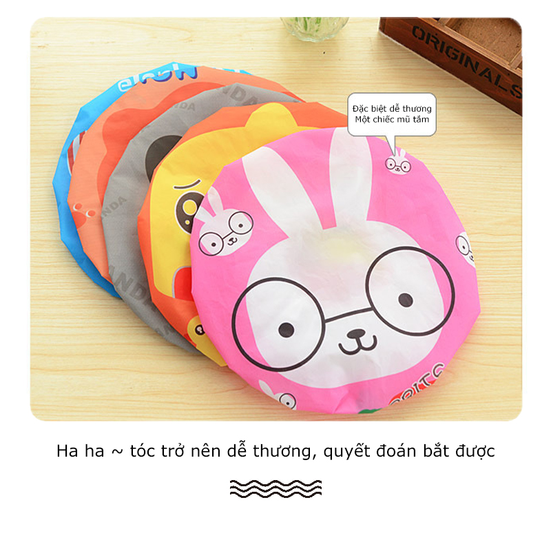 [HCM] Mũ Trùm Đầu Nilon Tránh Ướt Tóc HD3406