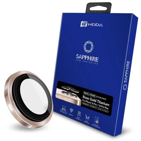 Dán cường lực bảo vệ camera HODA Sapphire iPhone 16 Pro Max/16 Pro/15 Pro/15 Pro Max/14 Pro/14 Pro Max/13 Pro/13 Pro Max