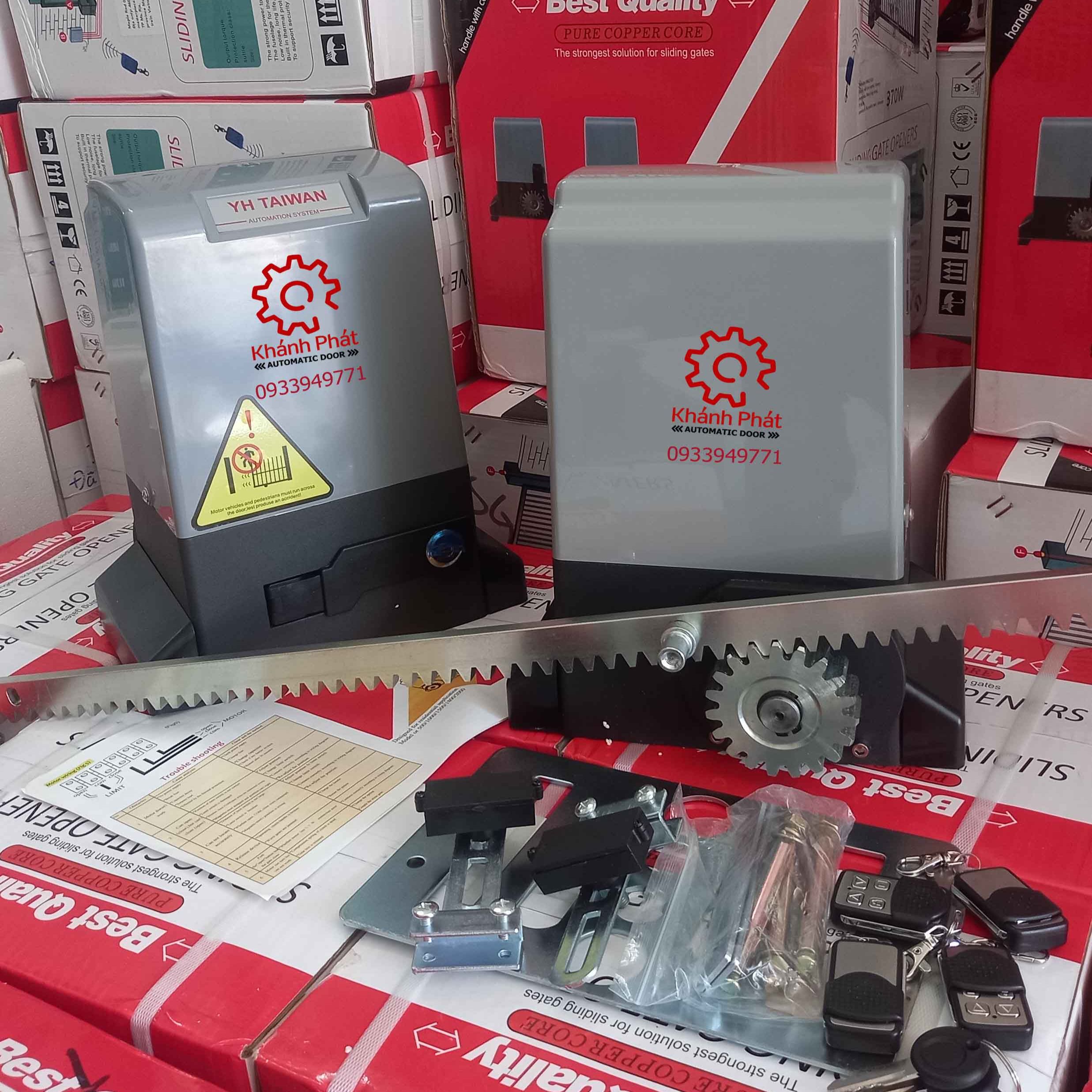 motor cổng tự động YH Taiwan 400kg lõi đồng cao cấp