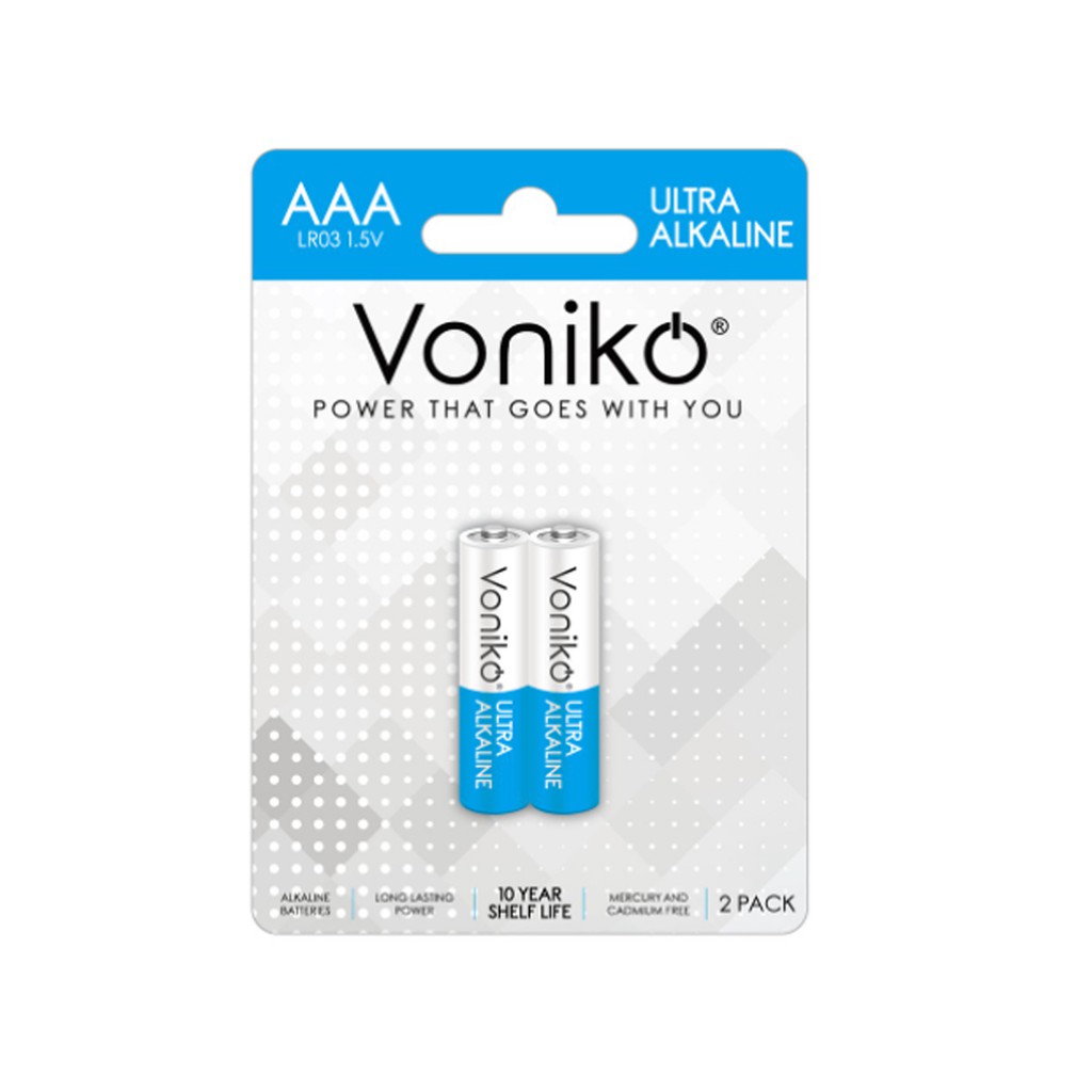 PIN AAA VONIKO USA Alkaline vỉ 2 viên