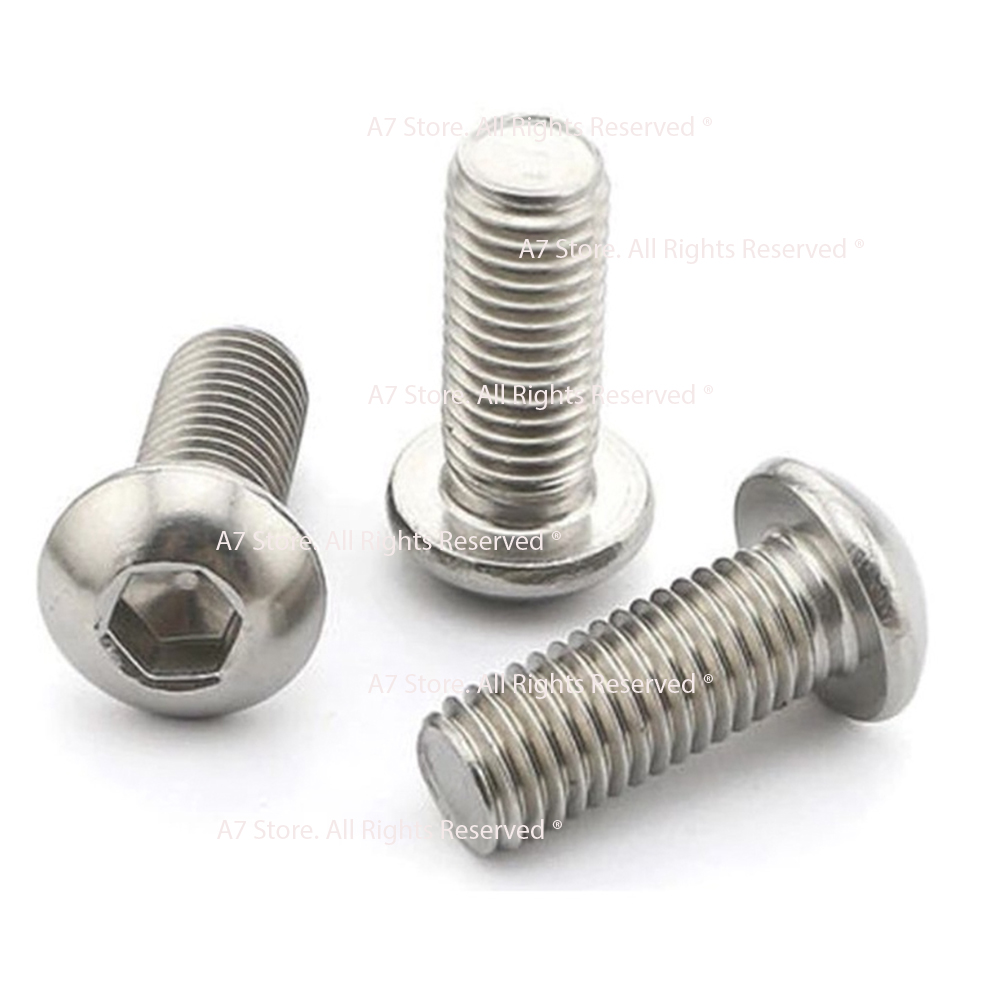 Bulon (Ốc) Lục Giác INOX 304 ĐẦU DÙ M6 CD1029