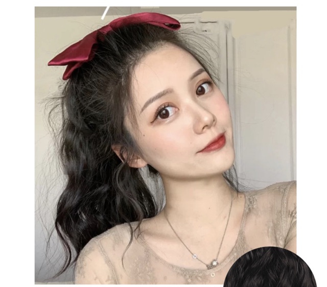 Tóc giả cột xù dợn đính kèm nơ tóc 😍😍FREESHIP❤️❤️