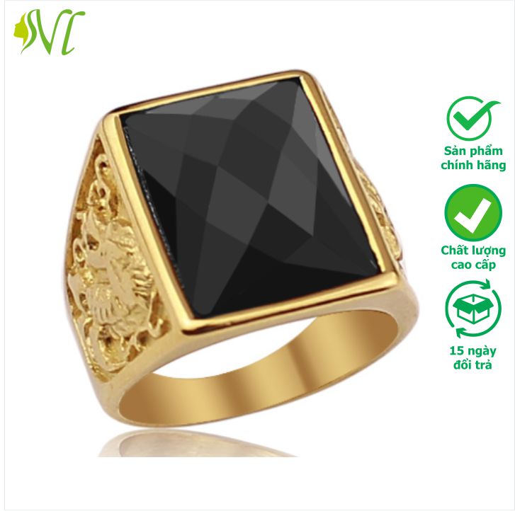 Nhẫn nam titan không gỉ nhẫn nam đẹp ngầu nhẫn nam đính đá nhẫn nam rồng nhẫn nam thời trang đẹp không đen không gỉ xài nước tốt Người Đẹp Vì Lụa
