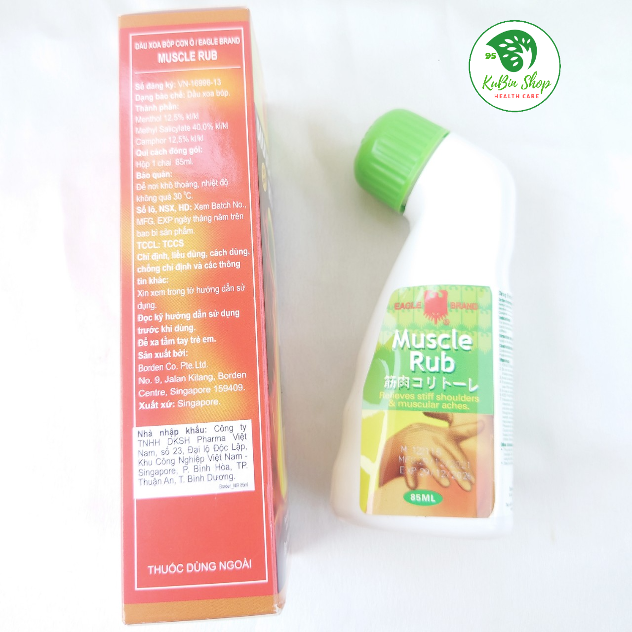 Dầu Nóng Xoa Bóp Con Ó Dạng Lăn EAGLE MUSCLE RUB 85ml