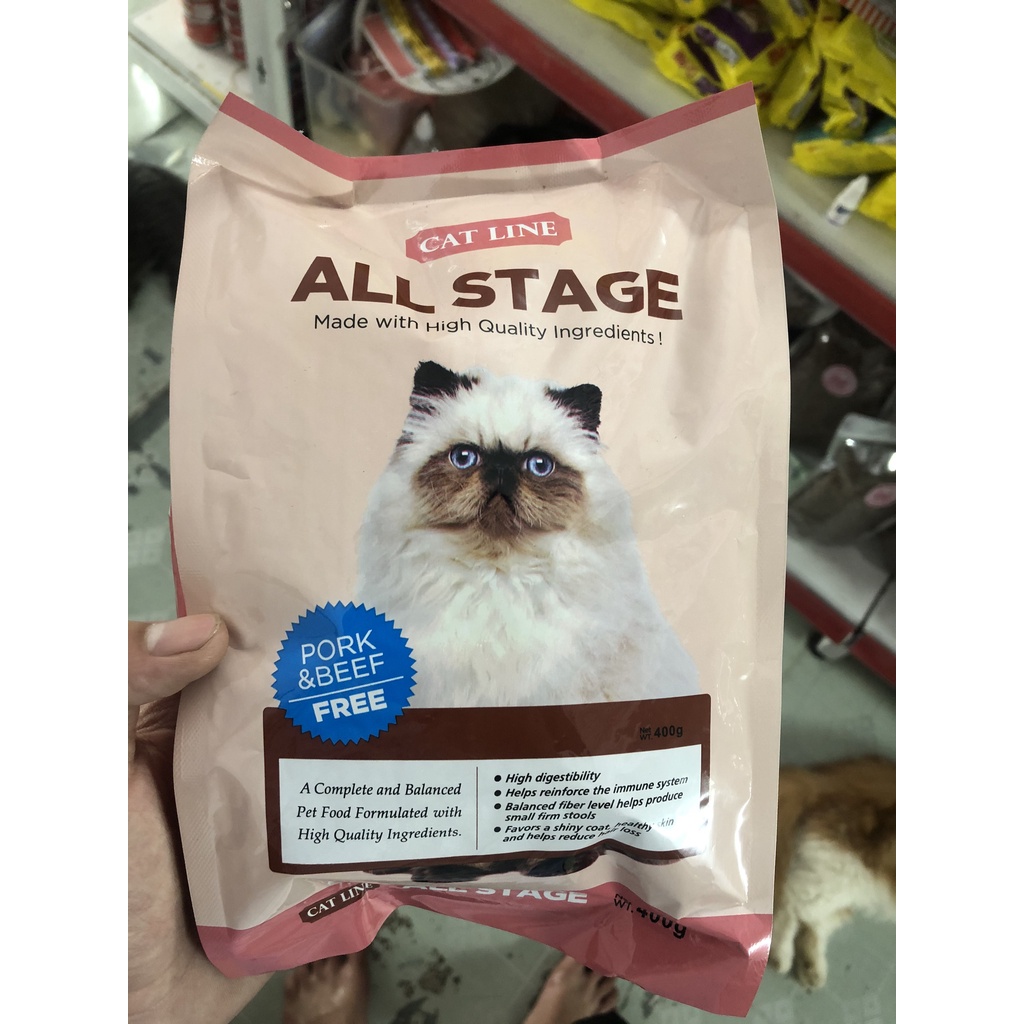 Thức ăn hạt mèo mọi lứa tuổi Cat Line All Stage - 400g - vanhpet