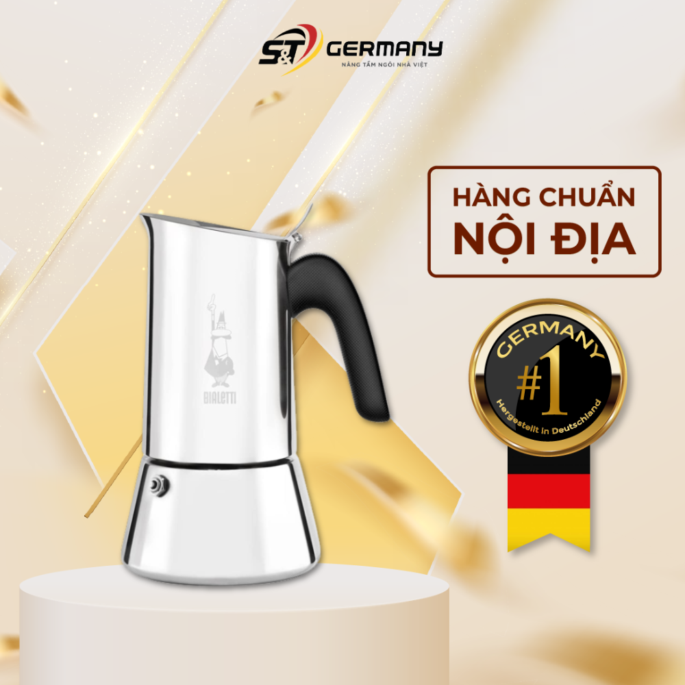 Ấm pha cà phê nội địa đức bialetti venus chất liệu thép không gỉ cao cấp | germanysnt 630045