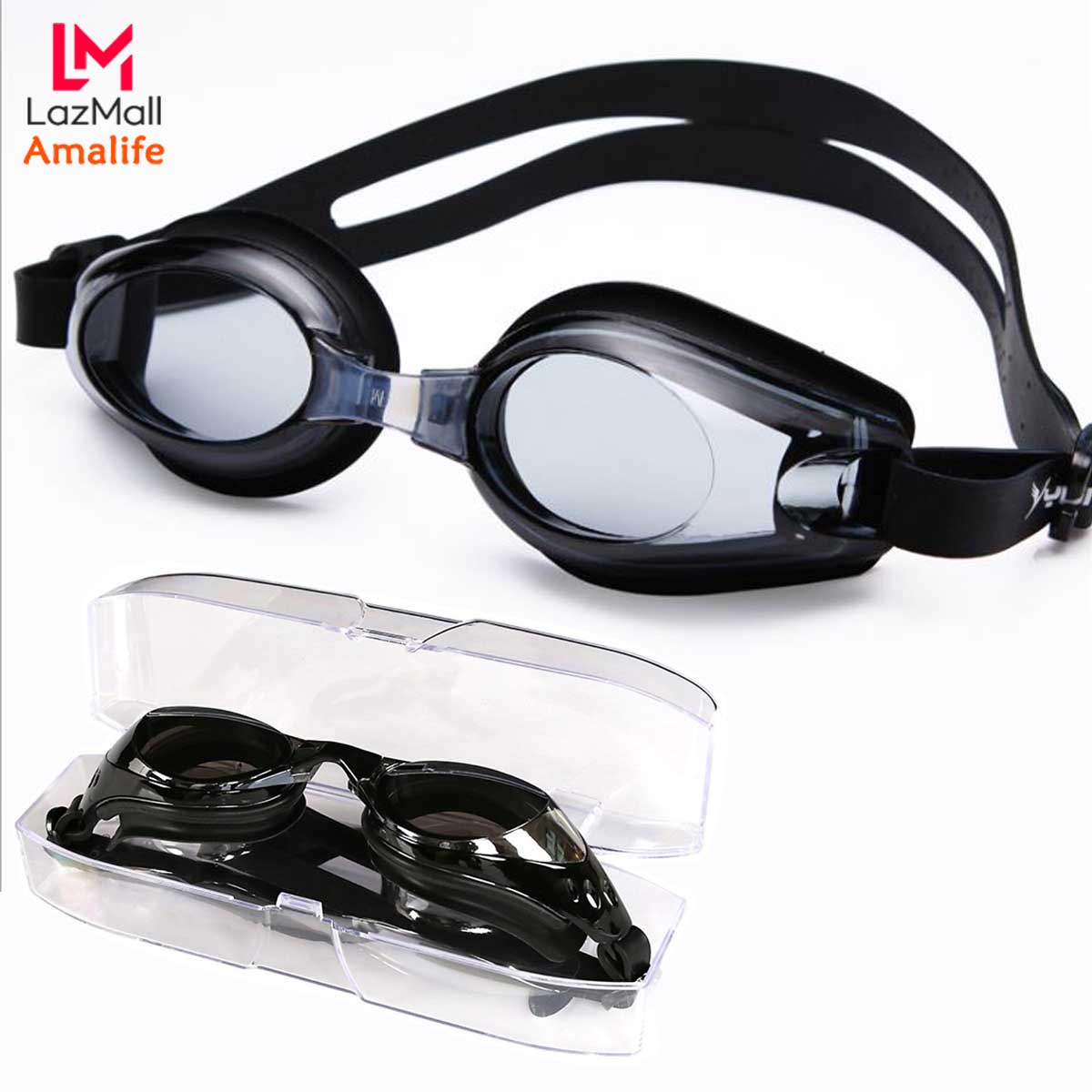 Kính Bơi Nam Nữ Cao Cấp Chính Hãng Amalife Mắt Kính Bơi Chống Mờ