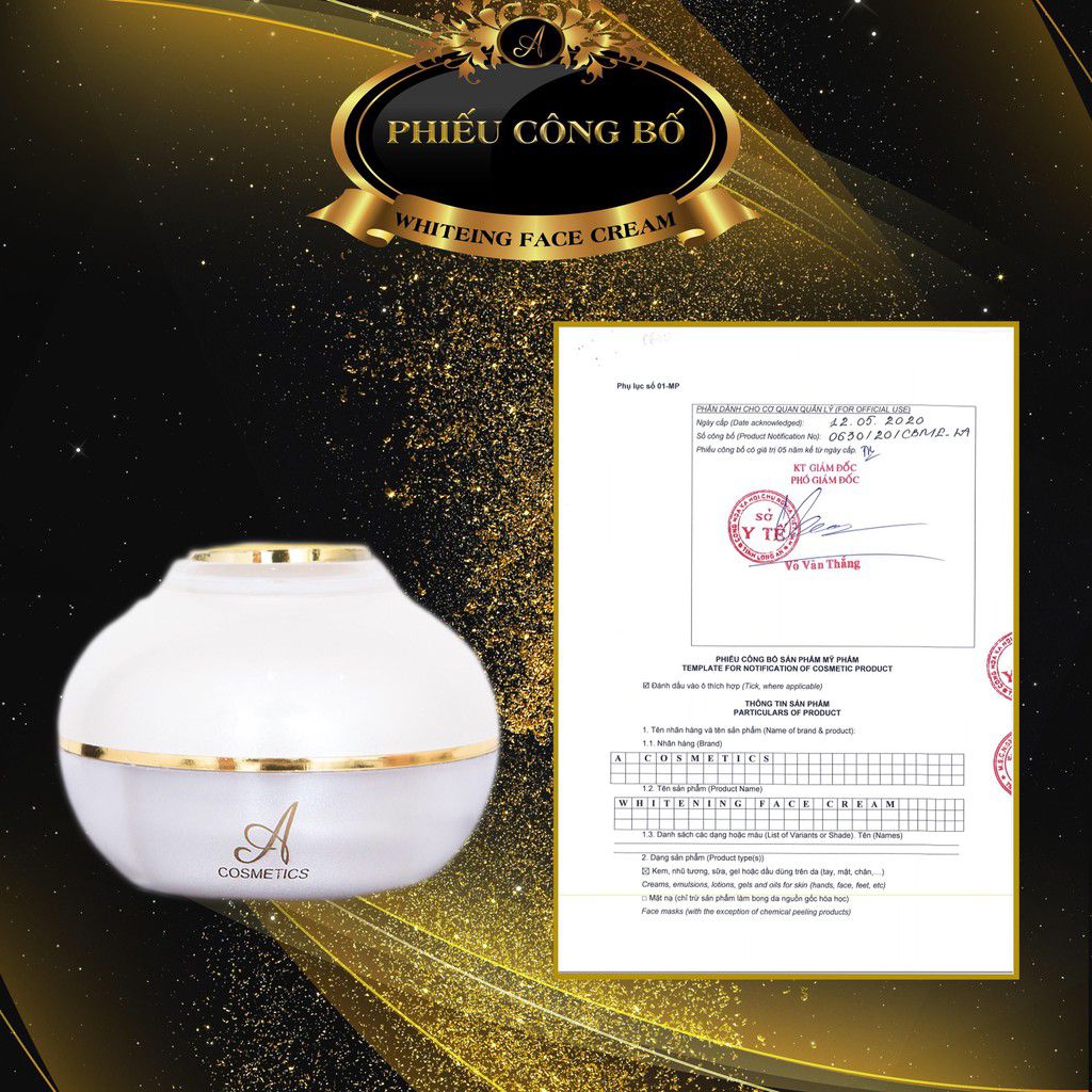 [HCM]Kem Face Pháp ACosmetics Dưỡng Trắng Da 50g