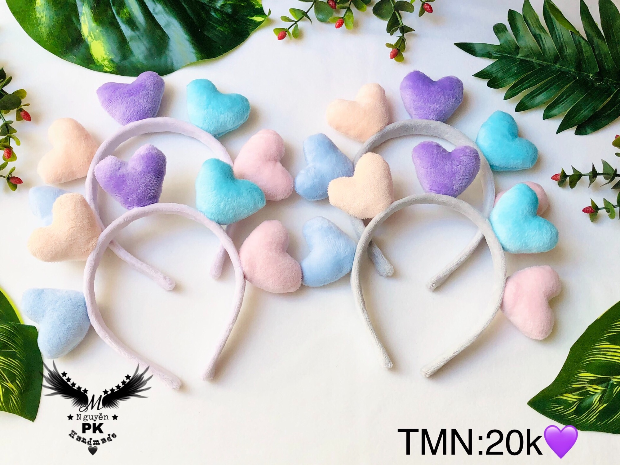 [HCM]Băng đô càu tóc tim 5 màu