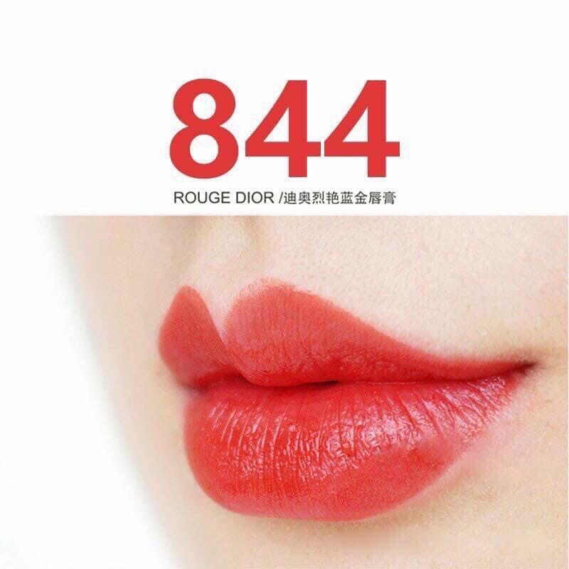 Son Dior 844 Trafalgar Màu Cam Đỏ