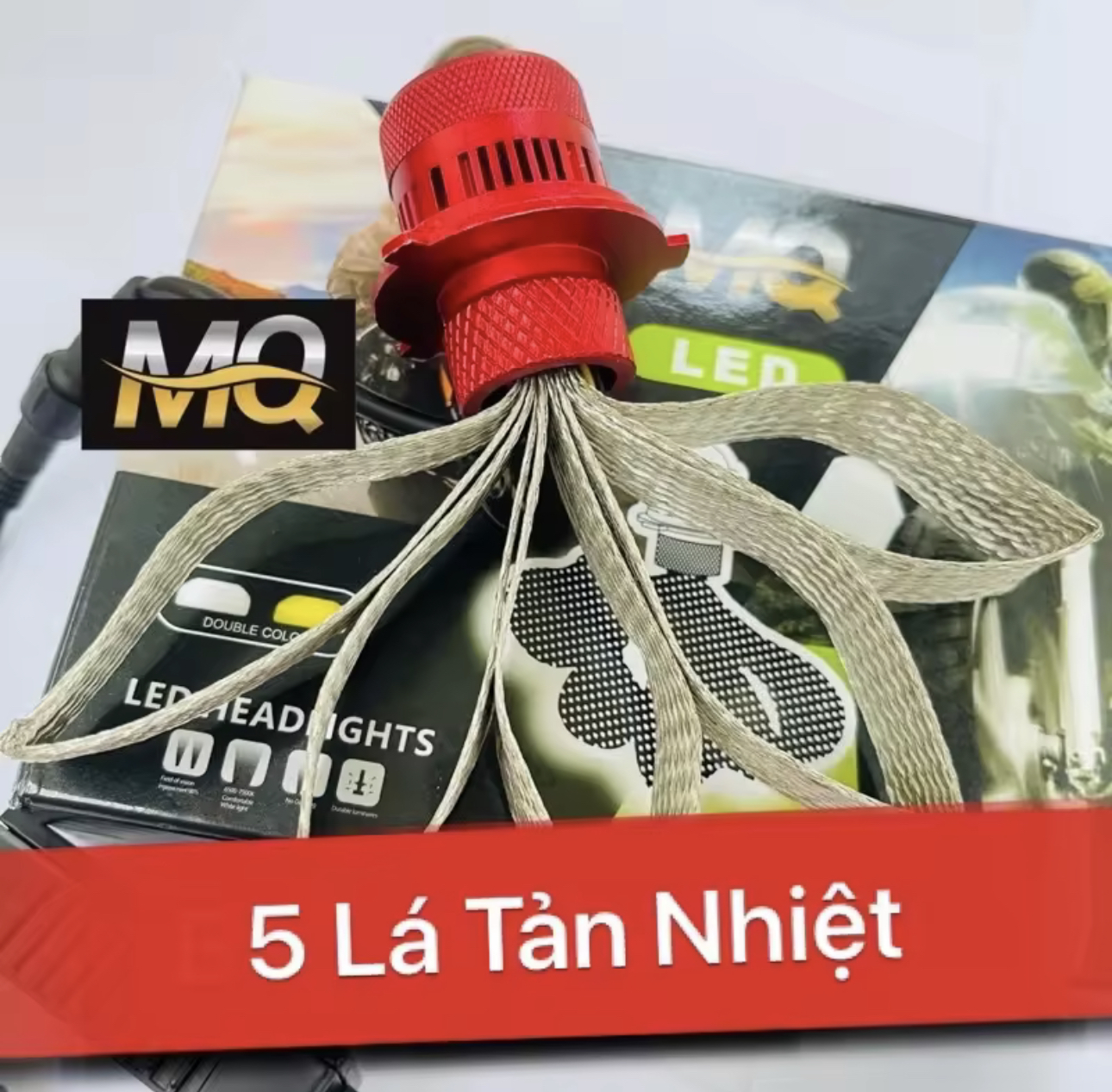 Đèn Pha Led Bi Cầu Mini RUBY 2 Mầu Cost Vàng Pha Trắng Chuyên Ô Tô Xe Máy Chính Hãng MQ Lắp Được Điện Máy