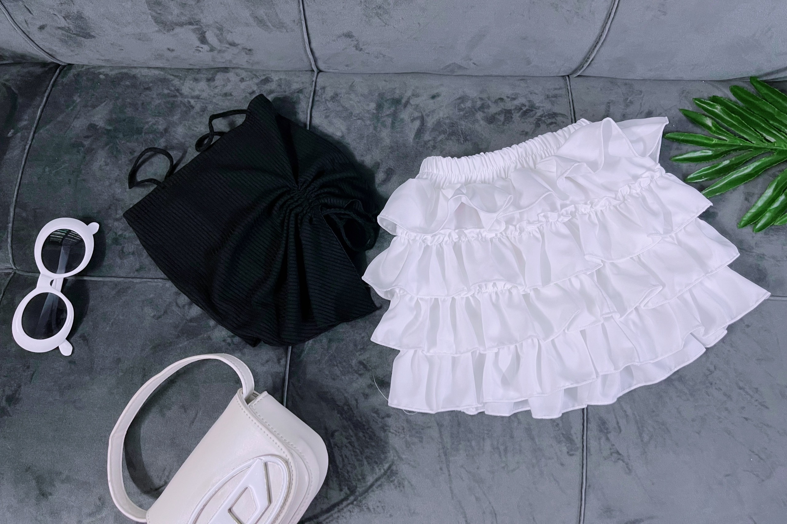 Set Áo Dây Chân Váy Lụa 2 Tầng Cho Bé Thời Trang