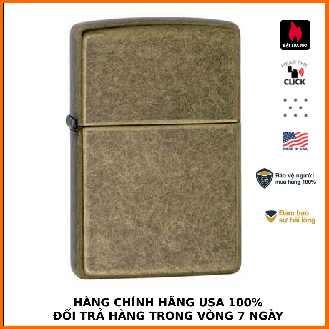 ZIPPO 201FB - ZIPPO ANTIQUE BRASS