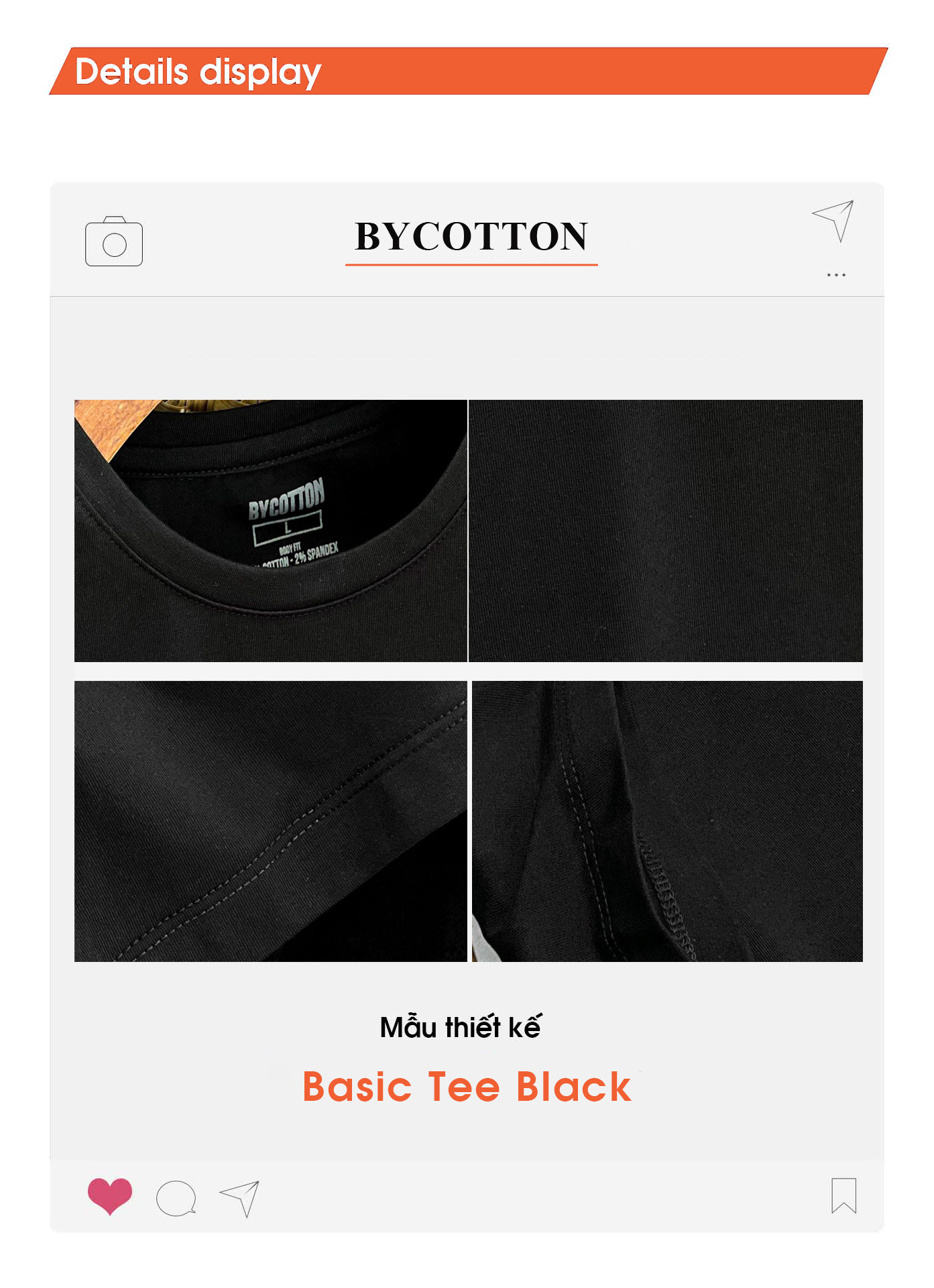 Áo Thun Nam Cao Cấp Black Basic Tee BY COTTON