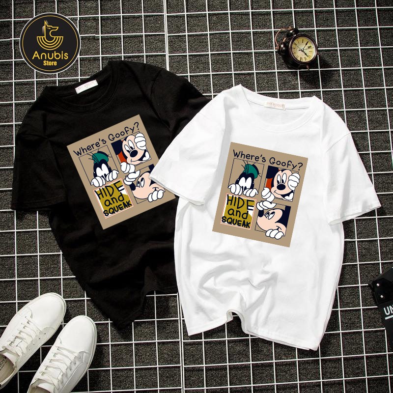 [HCM][Mã FAMAYMA2 giảm 10K đơn 50K] Áo thun Mickey and Goofy unisex Anubis Store