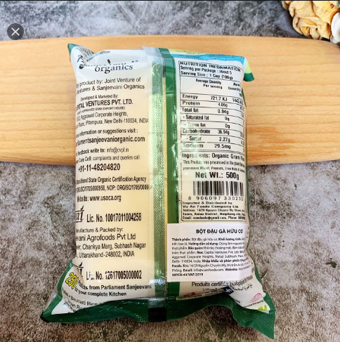 Bột Đậu Gà Hữu Cơ 500g Parliament