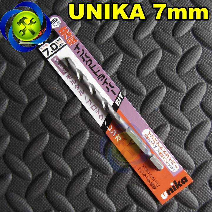 [HCM]Mũi khoan tường Unika 7mm RJ 7.0 x 115 đuôi lục giác