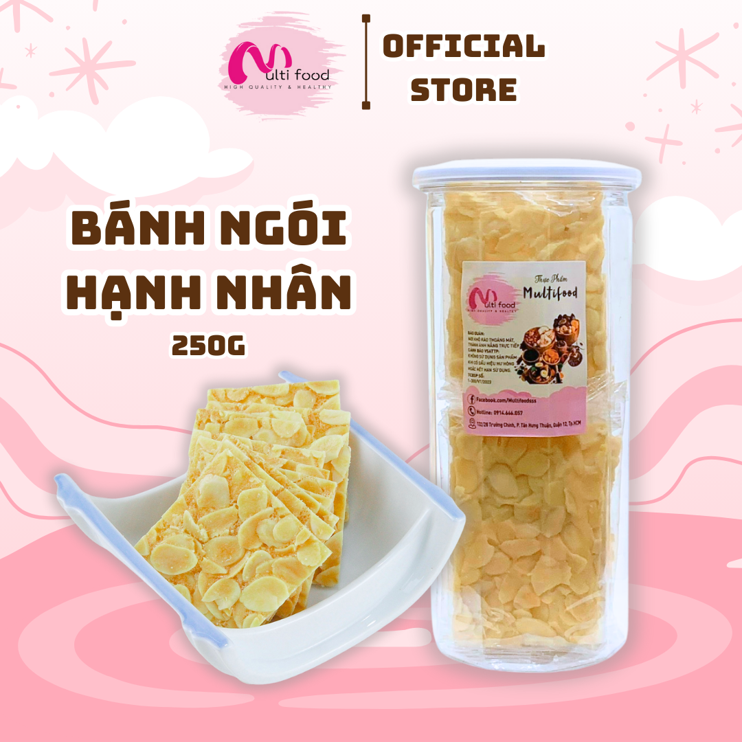 250g bánh ngói hạnh nhân multifood