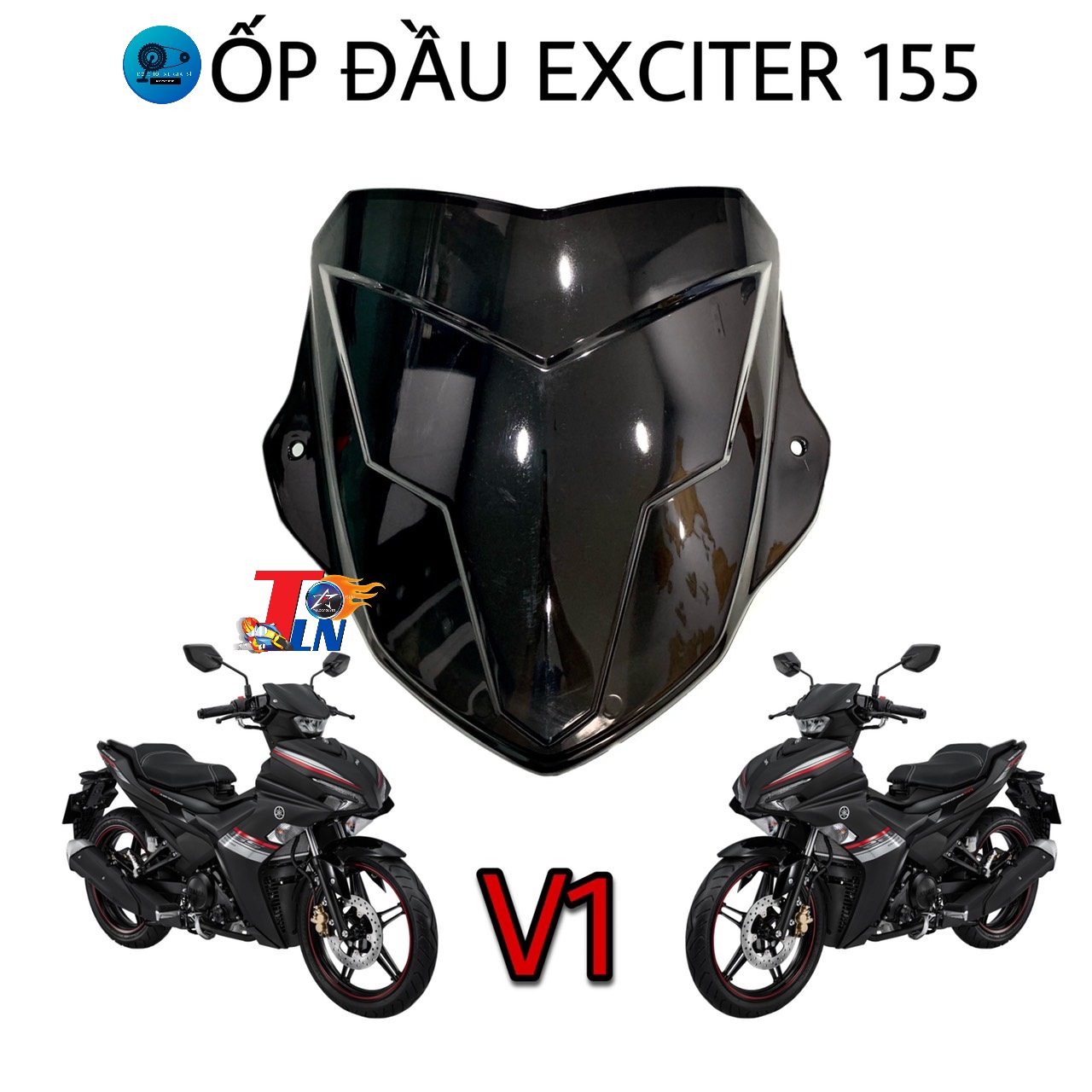 Ốp đầu exciter 155