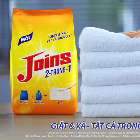 Bột giặt Joins 2 trong 1 gói 2,7Kg