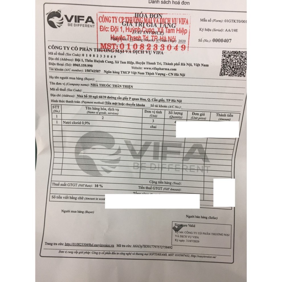 Nước Muối Súc Miệng VIFA 500ml