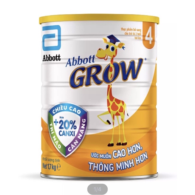 Sữa bột Abbott Grow 2+ (G-Power) cho bé trên 2 tuổi 1.6Kg