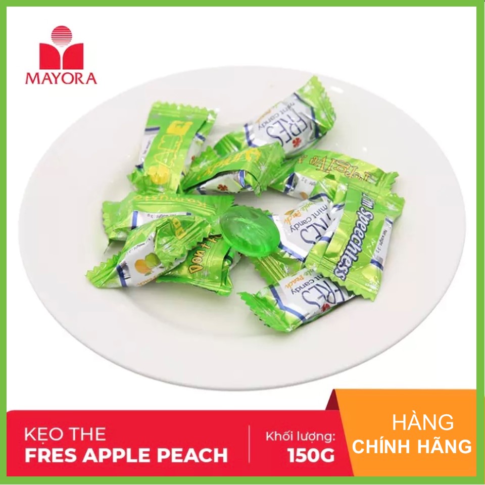 Kẹo Fres Apple Peach (Xanh Lá) Gói 150G