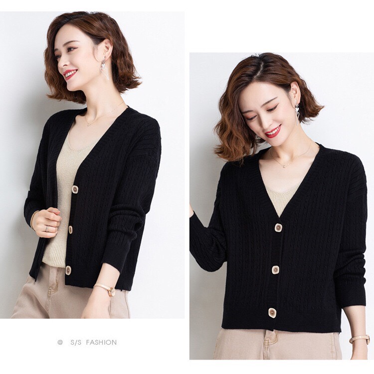 Áo Khoác len cardigan