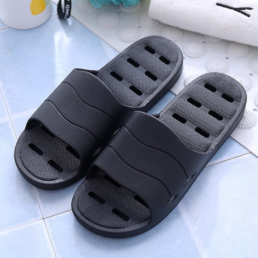 Dép nam nữ đi trong nhà/nhà tắm/văn phòng đúc nguyên khối giúp chống trơn trượt, chống thấm nước, đi lại dễ dàng giá rẻ