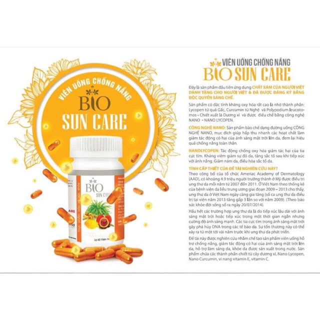 Viên uống chống nắng Bio Suncare
