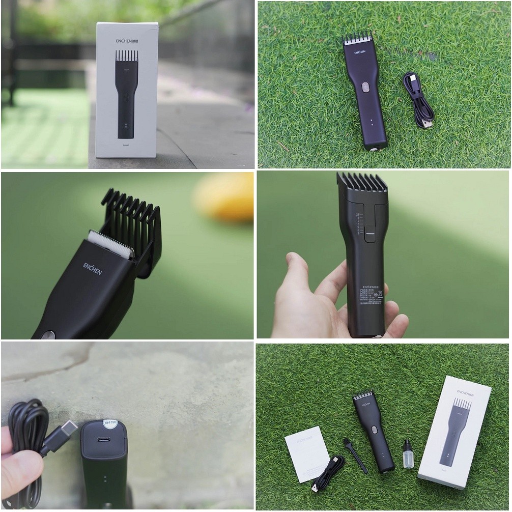 Tông đơ cắt tóc Enchen boost Hair Clipper chính hãng Máy Cắt Tóc Enchen boost (Kèm Phụ Kiện Đầy Đủ)